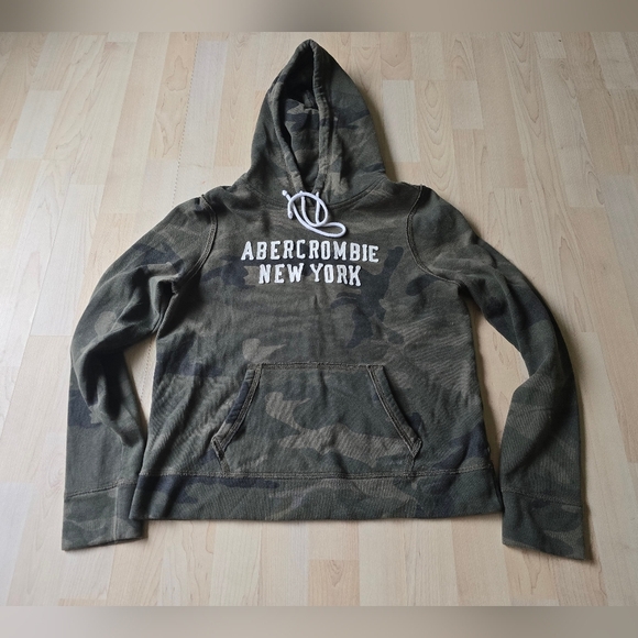 Abercrombie And Fitch Camo Hoodie Size Medium - Picture 2 of 8